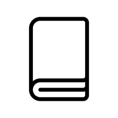 Simple Book Icon Representing Education Knowledge and Literature