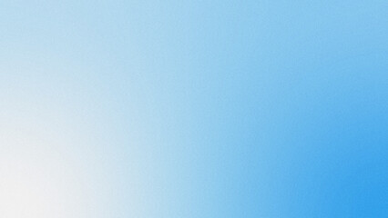 Blue gradient background with subtle noise texture creates modern abstract design. Light pattern adds depth to turquoise backdrop perfect for digital banners and luxury graphics.