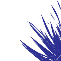 Obraz premium Abstract Blue Ink Flower