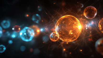 Interaction between atoms.