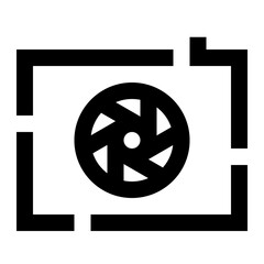 Minimal camera logo line