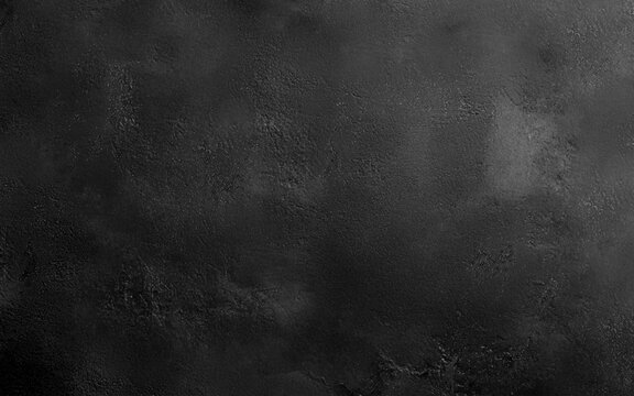 Rough Cement Wet Plaster wall Background, Concrete texture construction building site house well material black loft free space for text