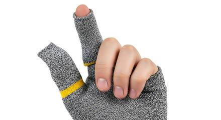 Close Up of Professional Gaming Thumb Sleeve and Finger Cover for Mobile Phone Gaming