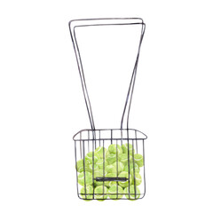 Tennis ball hopper basket watercolor illustration