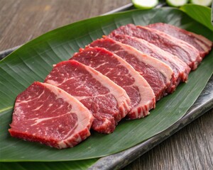 Fototapeta premium raw pork chops