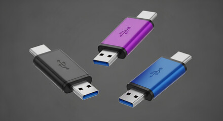 Collection of USB-C OTG Adapters for Modern Laptops and Smartphones