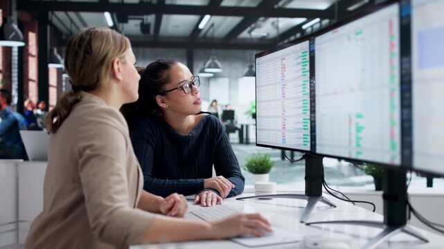 Female Coders Analyzing Medical Data