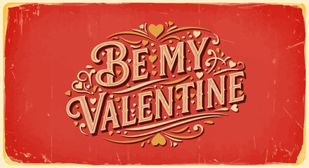 Vintage Valentines Day Greeting Card.