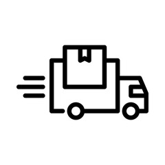 Obraz premium delivery product outline icon. delivery line illustration.