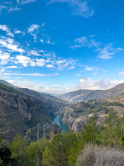 Fototapeta premium Mountain Landscapes of Sierra Nevada National Park, Embalse de Canales, Granada, Andalusia, Spain