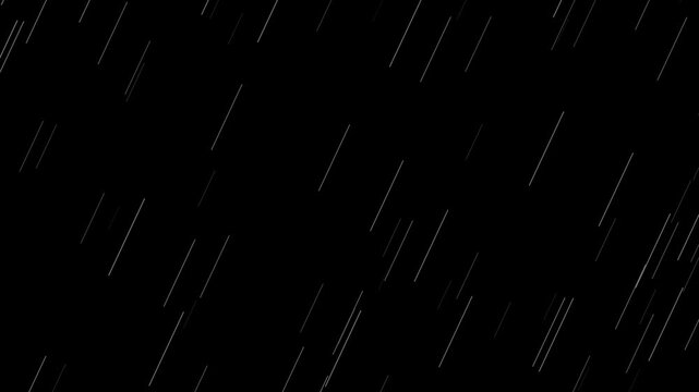 Heavy Rain Falling on a Dark Surface.