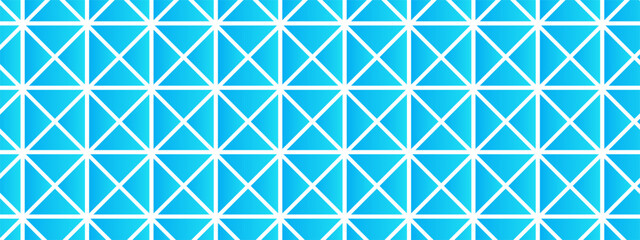 Ceramic tile mosaic in blue tones creates an elegant backdrop for bathroom or swimming pool. Square geometric pattern with grid arrangement. Vector illustration.