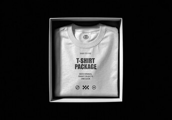 T-Shirt Box Package Mockup