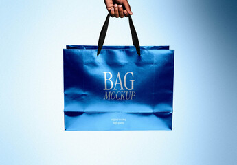 Foil Shopping Bag Mockup