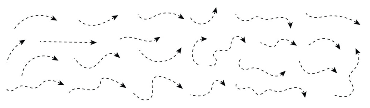 dashed arrow collection set 