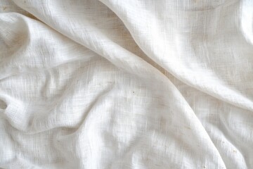 Natural Off-White Woven Textile Background with Fine Threads and Abstract Design Element for Use