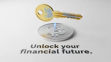Golden Key Unlocking Bitcoin Financial Future