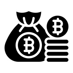 money bags icon vector