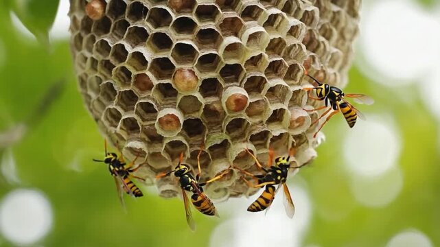 Asian hornet nest.