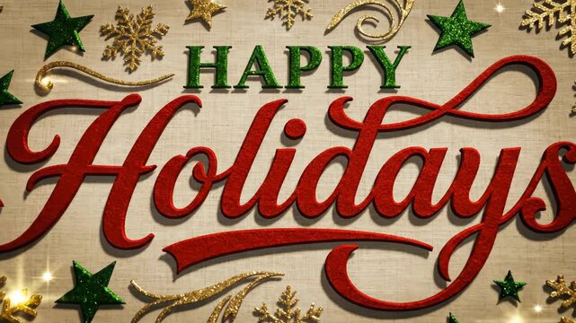 Happy Holidays festive graphic