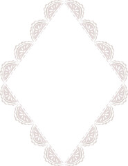 Decorative Lace Style Watercolor Frame