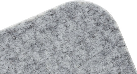 Felt desk mat fragment heathered grey wool texture