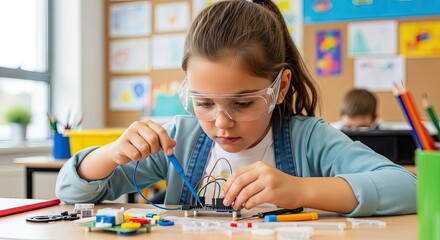 STEM Education Child Learning Circuits