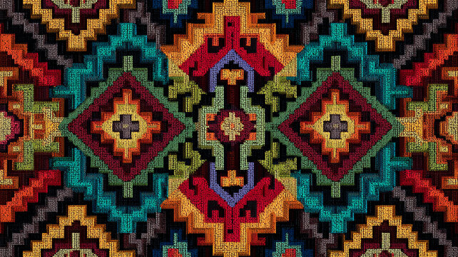 Inca pattern background
