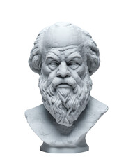 Obraz premium Classic Bust of Philosopher in 3D Render