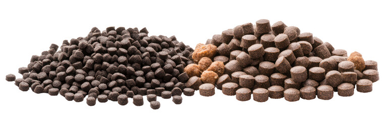 Vermicompost Pellets, Compost Organic Fertilizer, and Poultry Manure on transparent background