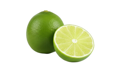 lime on white background