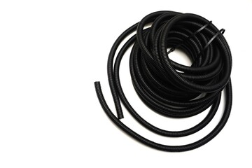 Cable protection pipe isolated on white background