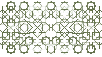Abstract Geometric Interlocking Pattern. Islamic background texture.  