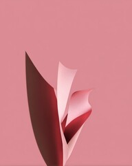 Elegant Abstract Composition of Delicate Paper Forms