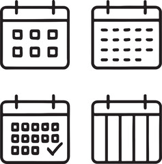 A simple black and white graphic featuring two stacked squares with centered holes