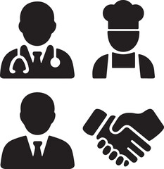 A minimalist image featuring a large curved black shape against a white background