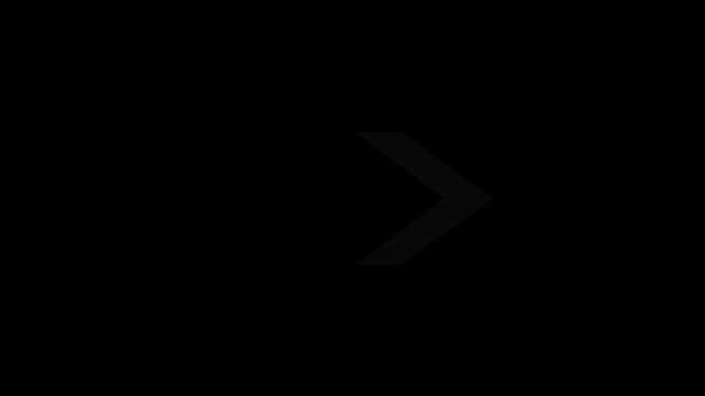 Right Arrow Direction Indicator with Light Effect and Directional Arrow Right Side Signal. 4k video.