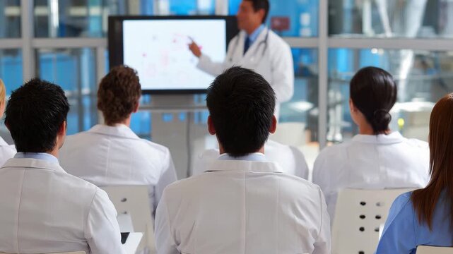 Healthcare workers participate in a training session to improve their skills in patient care and medical practices