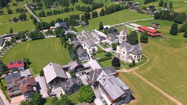 Ramsau Dachstein Area as a true hiking village from top and is the home location for the Bergretter