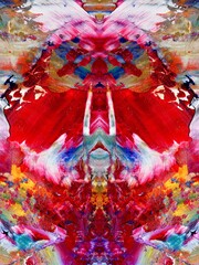 Abstract art background . Hand painting artwork on canvas .