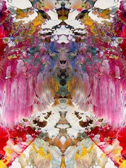 Abstract art background . Hand painting artwork on canvas .