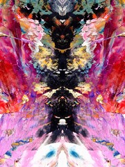 Abstract art background . Hand painting artwork on canvas .