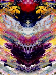 Abstract art background . Hand painting artwork on canvas .