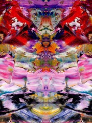 Abstract art background . Hand painting artwork on canvas .