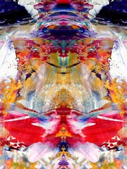 Abstract art background . Hand painting artwork on canvas .