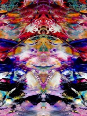 Abstract art background . Hand painting artwork on canvas .