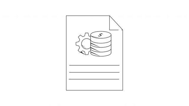 Database Configuration Document Illustration for Technical Documentation.