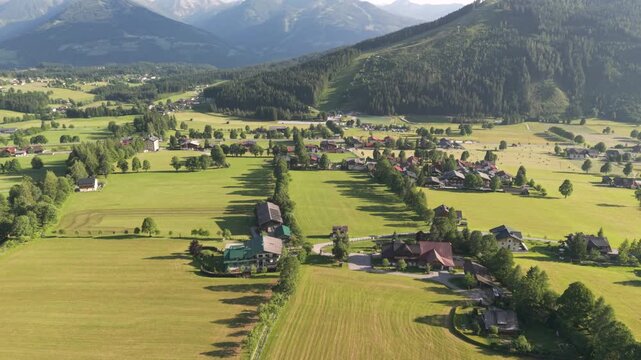 Ramsau Dachstein Area as a true hiking village from top and is the home location for the Bergretter