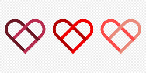 Heart vector icon. Valentine's Day concept