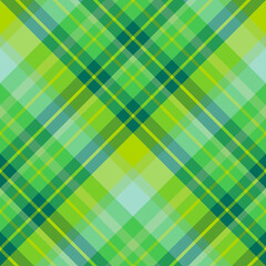 Seamless pattern with bright green colors for plaid, fabric, textile, clothes, tablecloth and other things. Vector image. 2